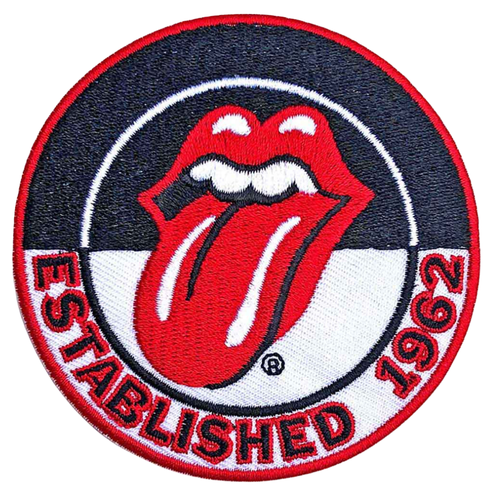 The Rolling Stones Patch Rund · Est. 1962 (Ø 8cm)