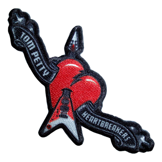 Tom Petty Patch · Heart Logo (10cm x 6cm)