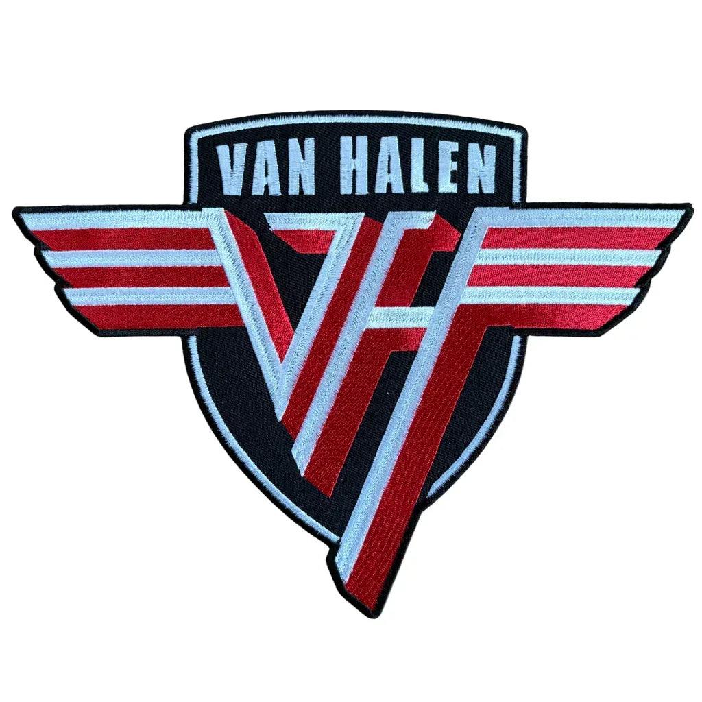 Van Halen Backpatch Rückenaufnäher · Shield Logo (24cm x 17cm) - Totenkopf.com